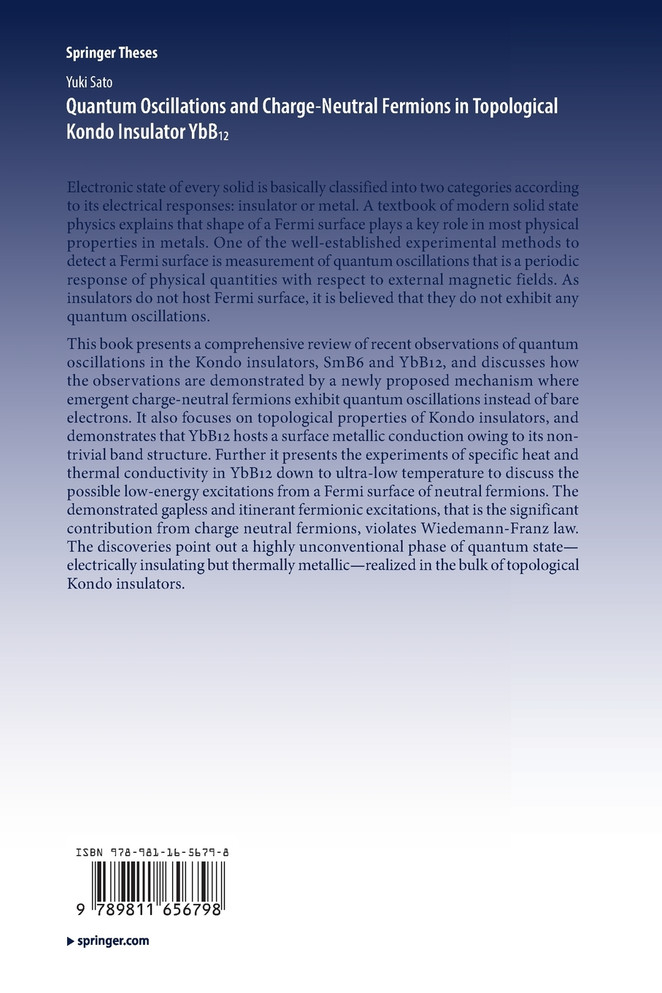 Quantum Oscillations and Charge-Neutral Fermions in Topological Kondo Insulator YbB₁₂