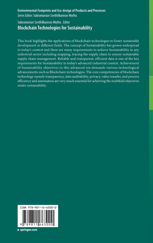 Blockchain Technologies for Sustainability