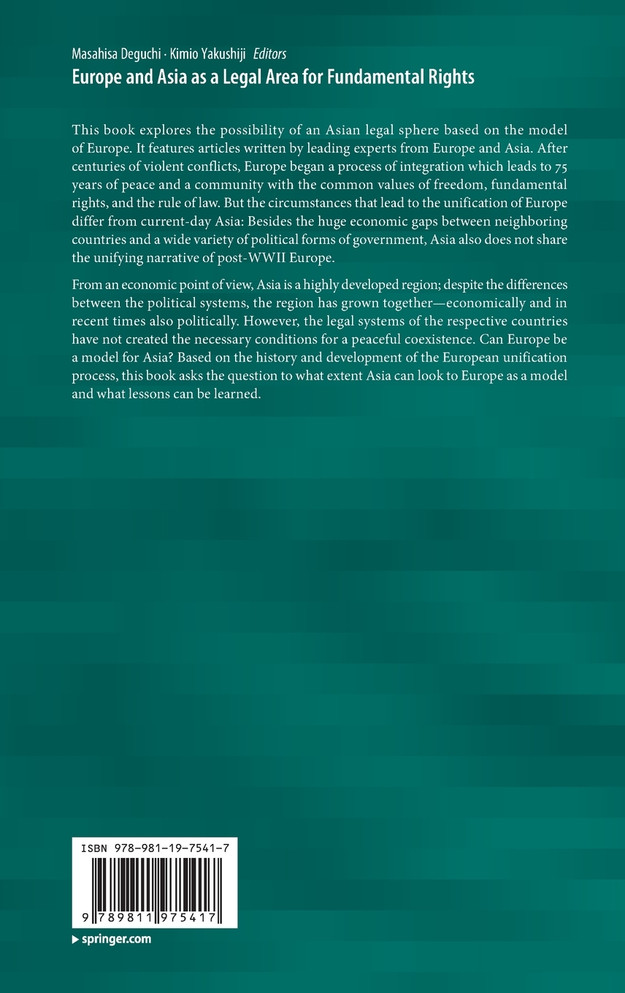 Europe and Asia as a Legal Area for Fundamental Rights