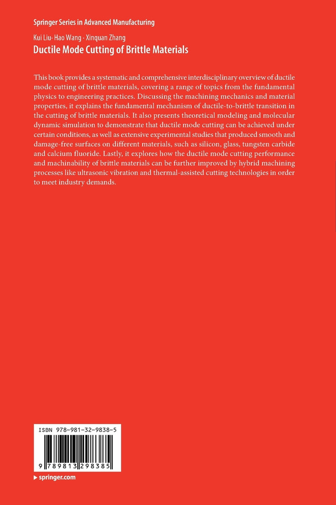 Ductile Mode Cutting of Brittle Materials