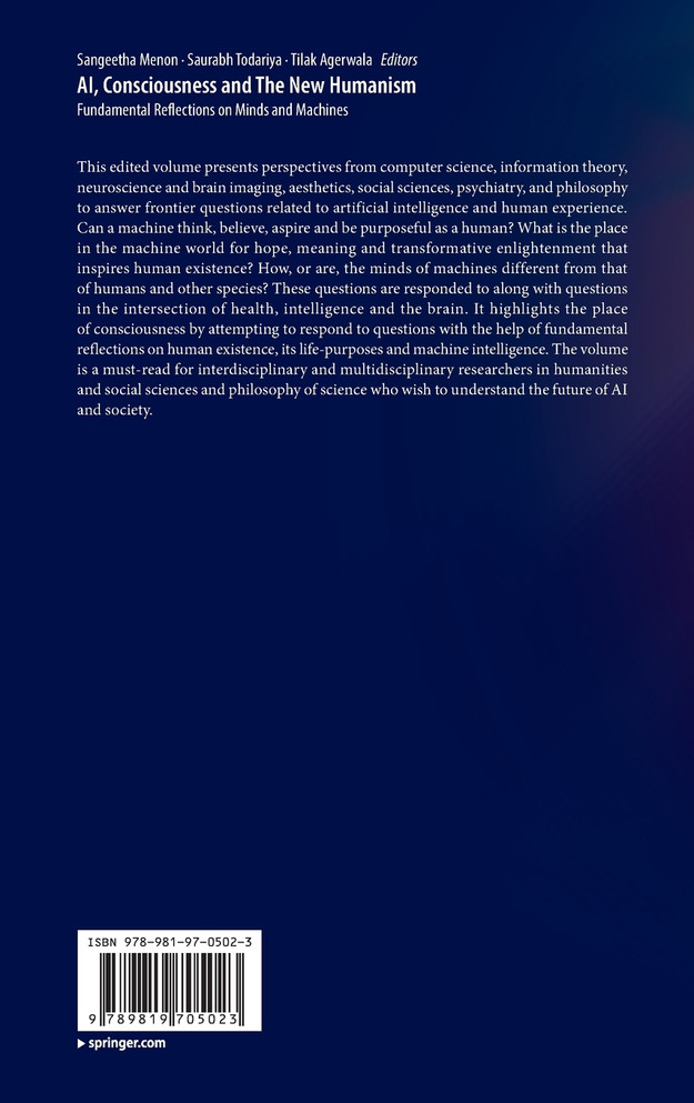 AI, Consciousness and The New Humanism