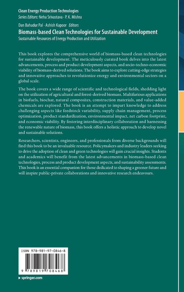 Biomass-based Clean Technologies for Sustainable Development