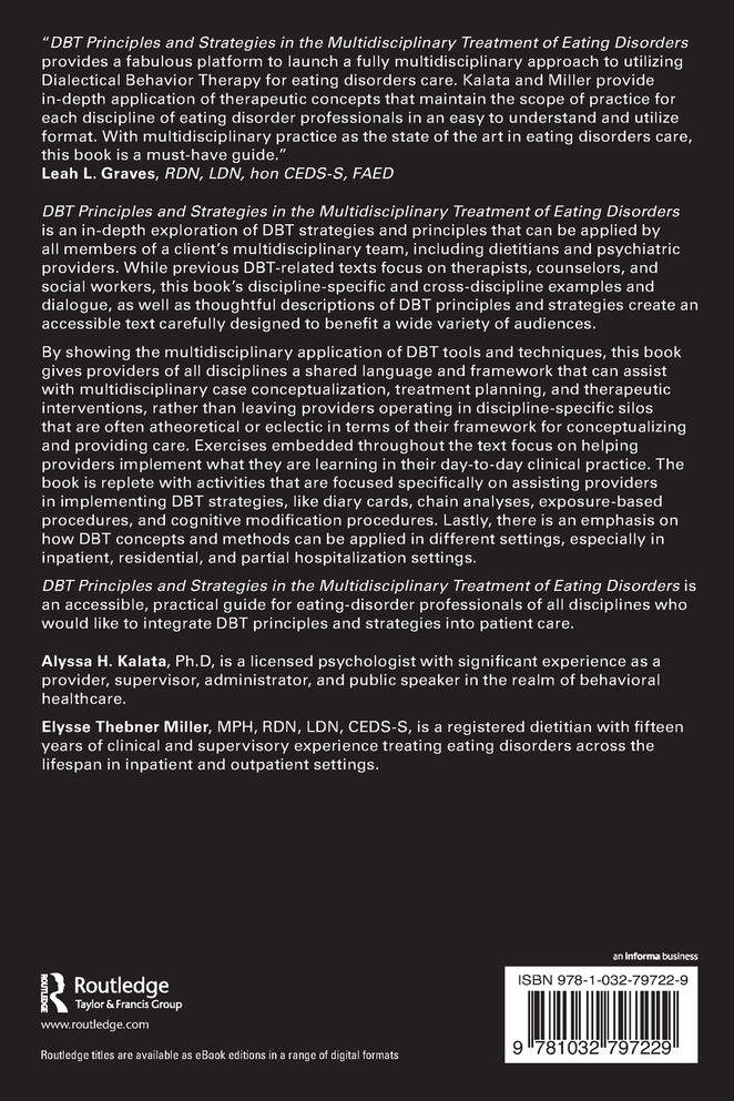 DBT Principles and Strategies in the Multidisciplinary Treatment of Eating Disorders
