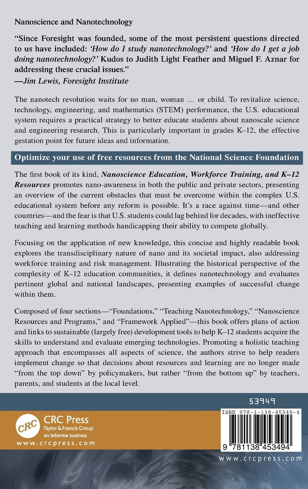 Nanoscience Education, Workforce Training, and K-12 Resources