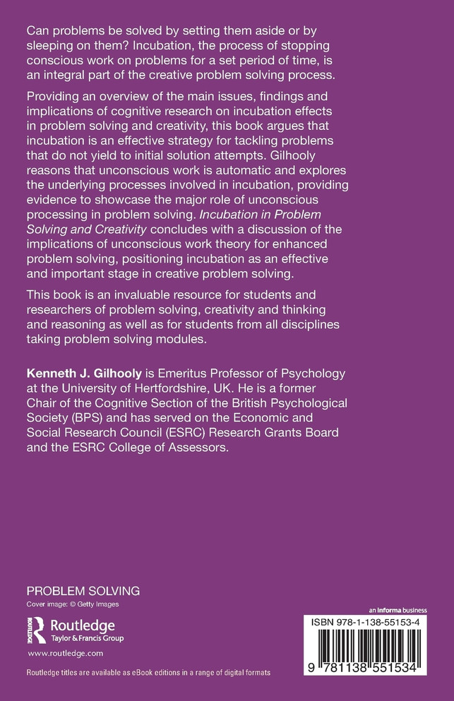 Incubation in Problem Solving and Creativity