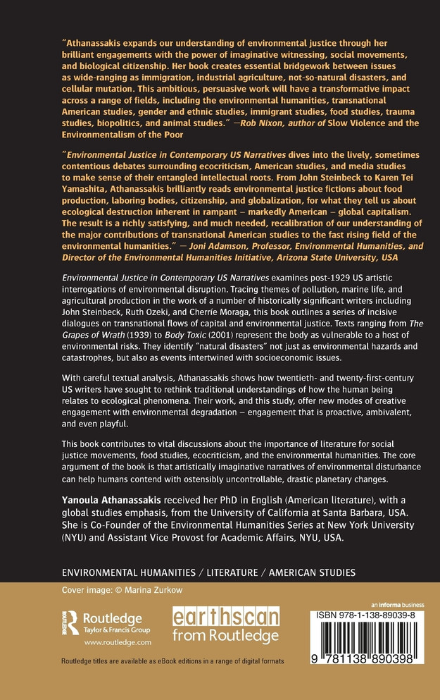 Environmental Justice in Contemporary US Narratives