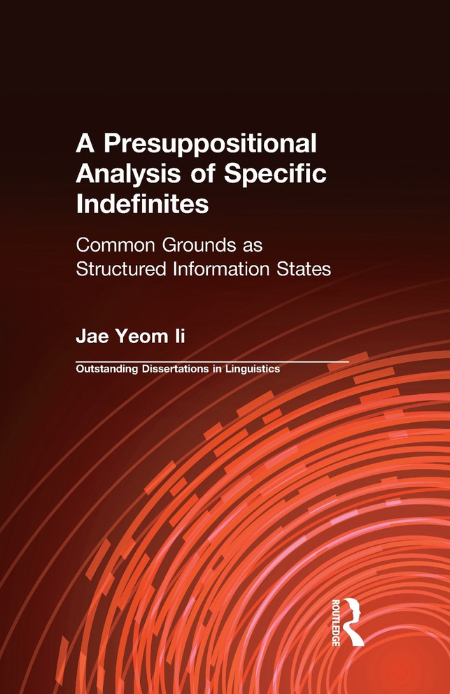 A Presuppositional Analysis of Specific Indefinites