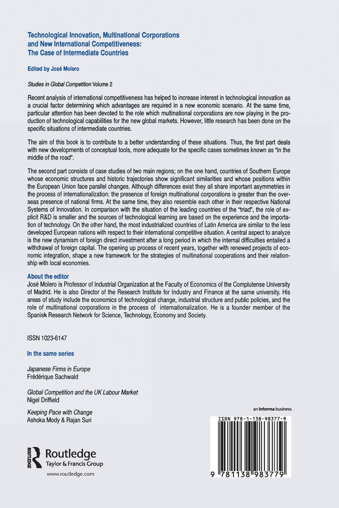 Technological Innovations, Multinational Corporations and the New International Competitiveness