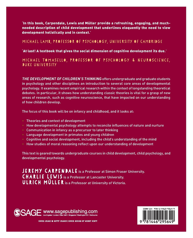 The Development of Children’s Thinking