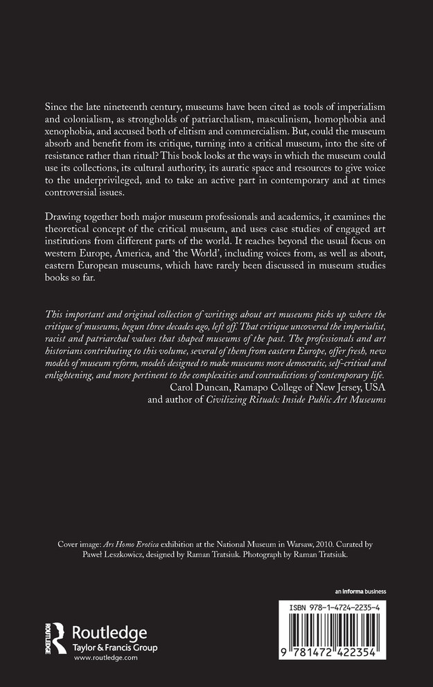 From Museum Critique to the Critical Museum