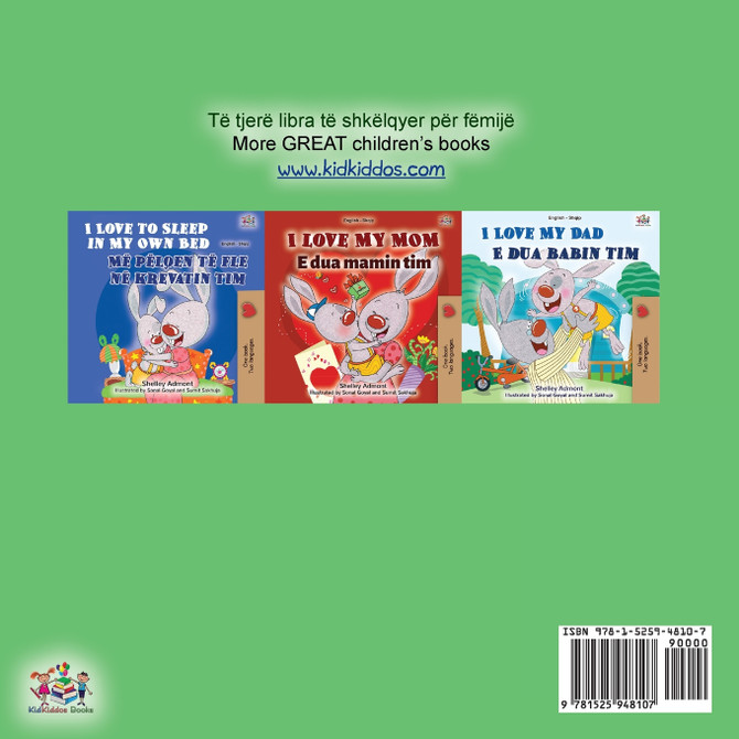 I Love to Brush My Teeth (Albanian English Bilingual Children's Book)