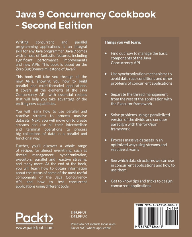 Java 9 Concurrency Cookbook, Second Edition
