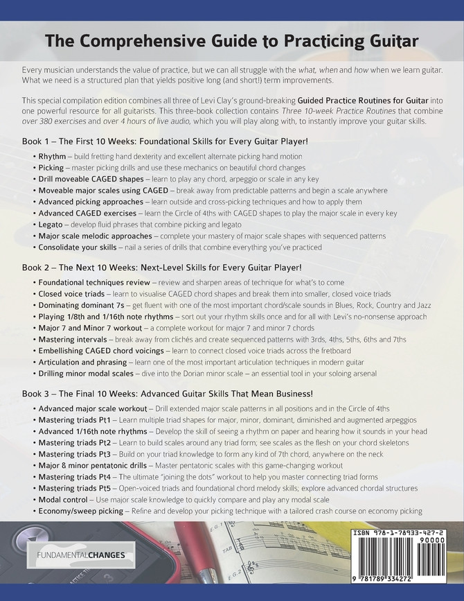 Guided Practice Routines for Guitar - The Complete Three-Book Collection