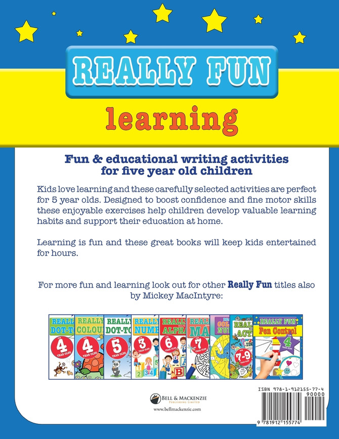 Really Fun Writing Workbook For 5 Year Olds