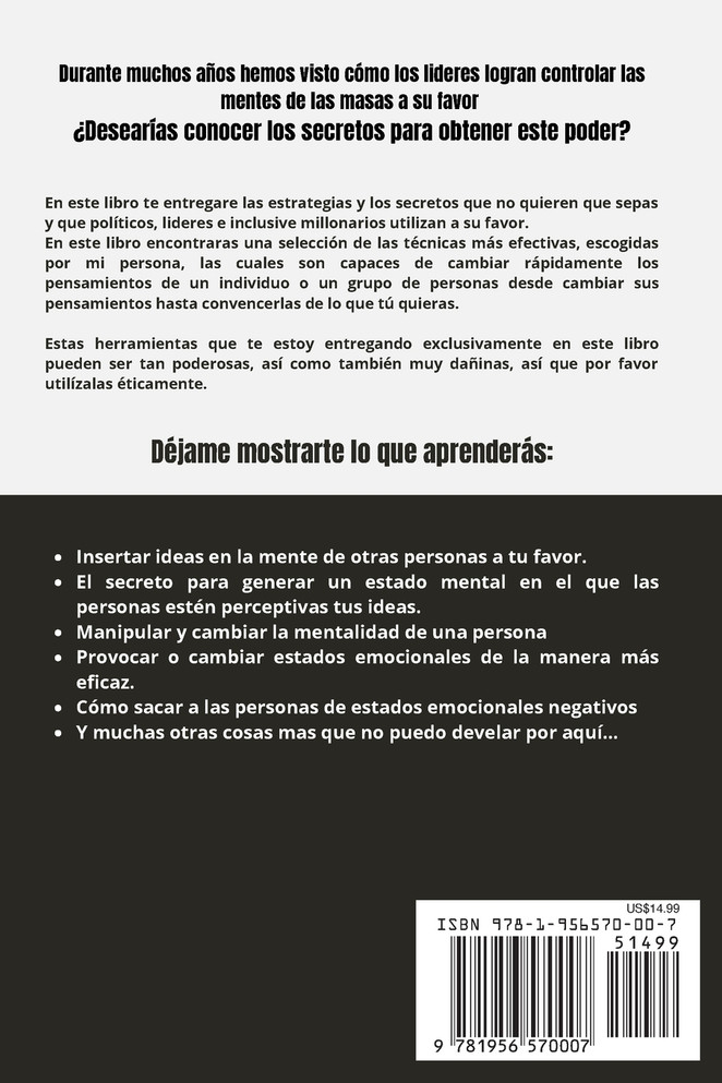 PNL Técnicas prohibidas de Persuasión