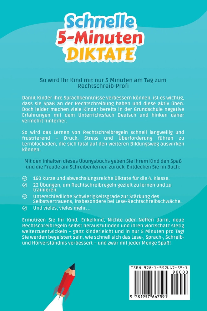 Schnelle 5-Minuten-Diktate für die 4. Klasse