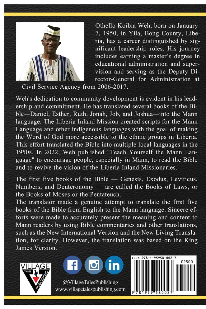 The five books of Moses Translated Into The Mann Language
