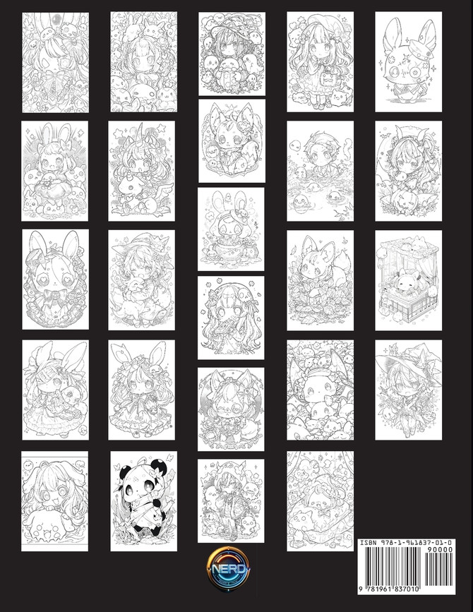 Chibi Gothic Cutie Coloring Book