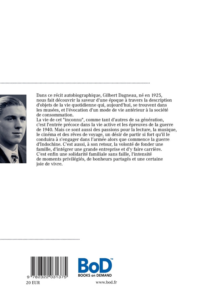 Autobiographie d'un inconnu