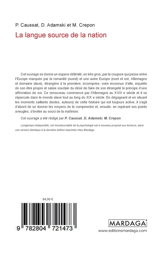 La langue source de la nation
