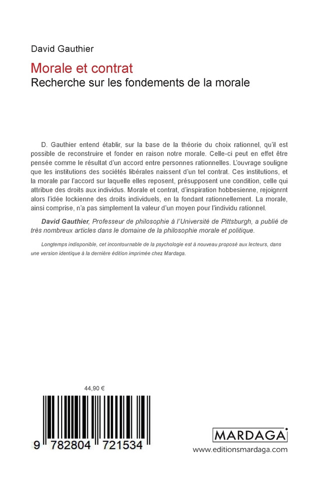 Morale et contrat