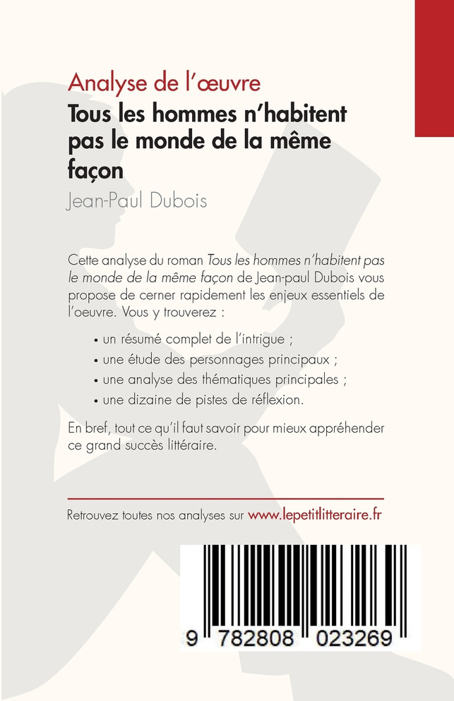 Tous les hommes n'habitent pas le monde de la même façon