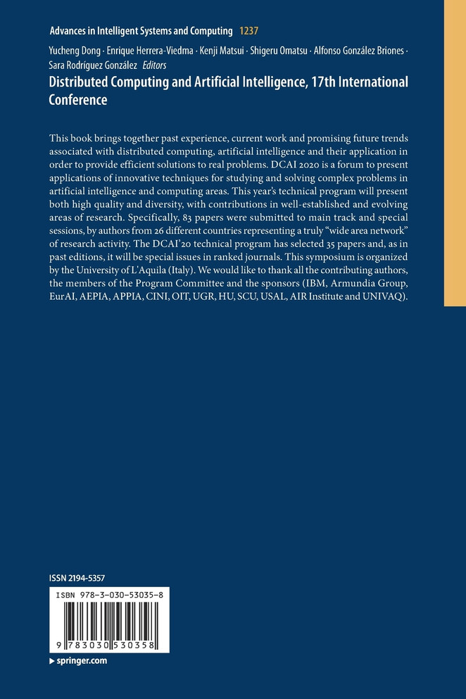 Distributed Computing and Artificial Intelligence, 17th International Conference