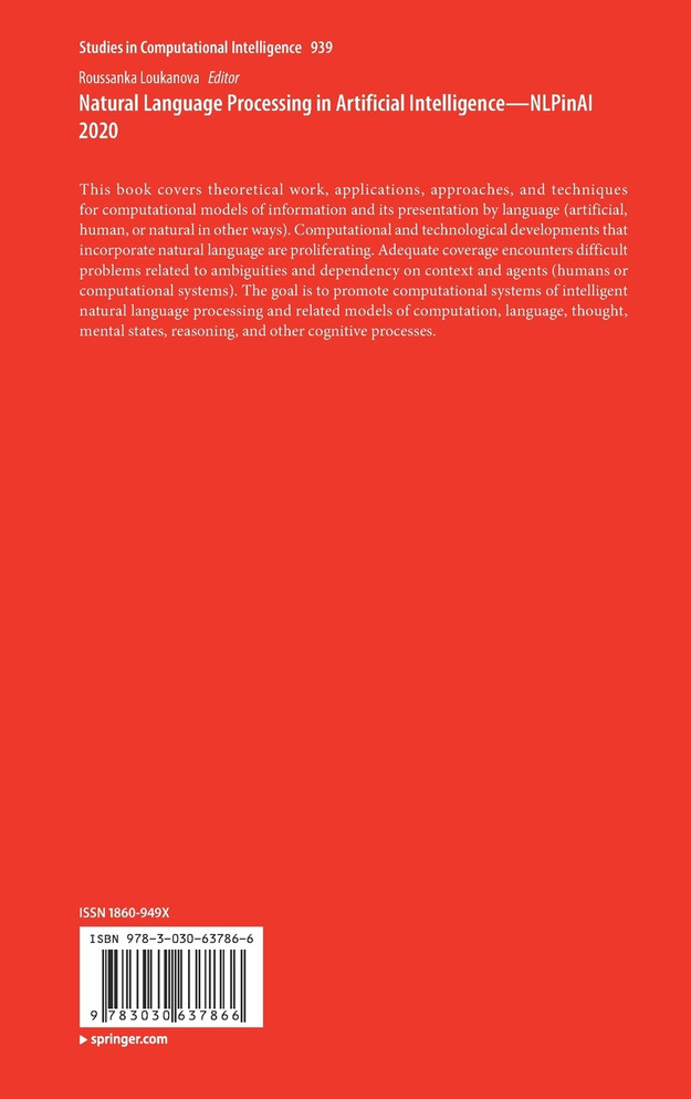 Natural Language Processing in Artificial Intelligence-NLPinAI 2020