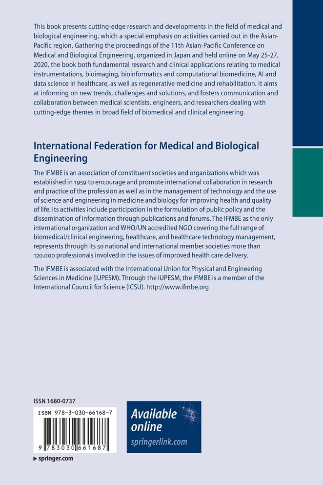 11th Asian-Pacific Conference on Medical and Biological Engineering