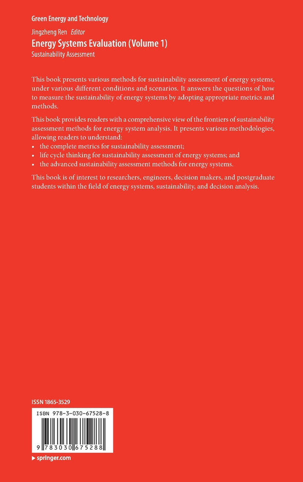 Energy Systems Evaluation (Volume 1)