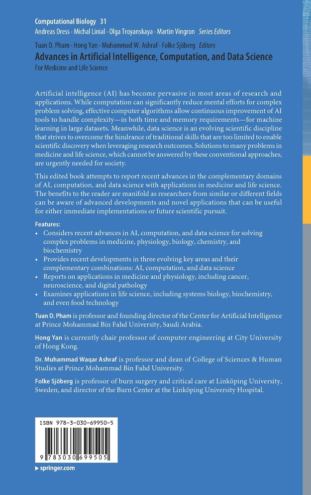 Advances in Artificial Intelligence, Computation, and Data Science