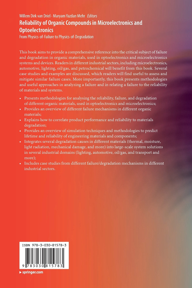 Reliability of Organic Compounds in Microelectronics and Optoelectronics
