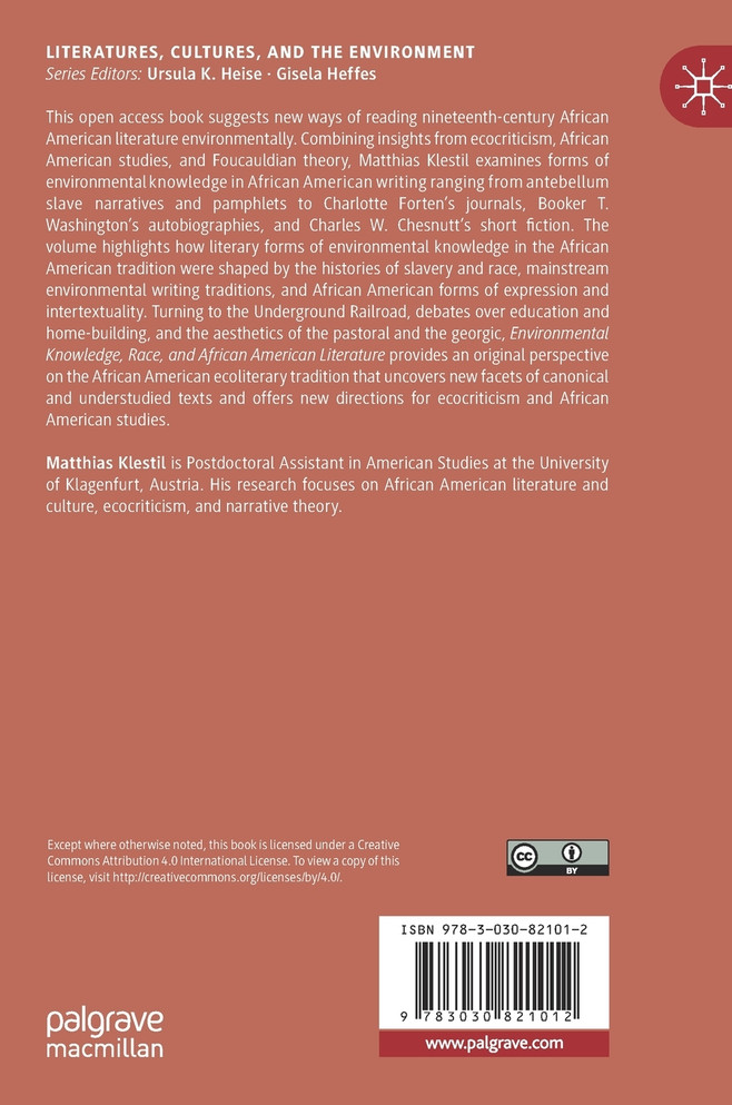 Environmental Knowledge, Race, and African American Literature