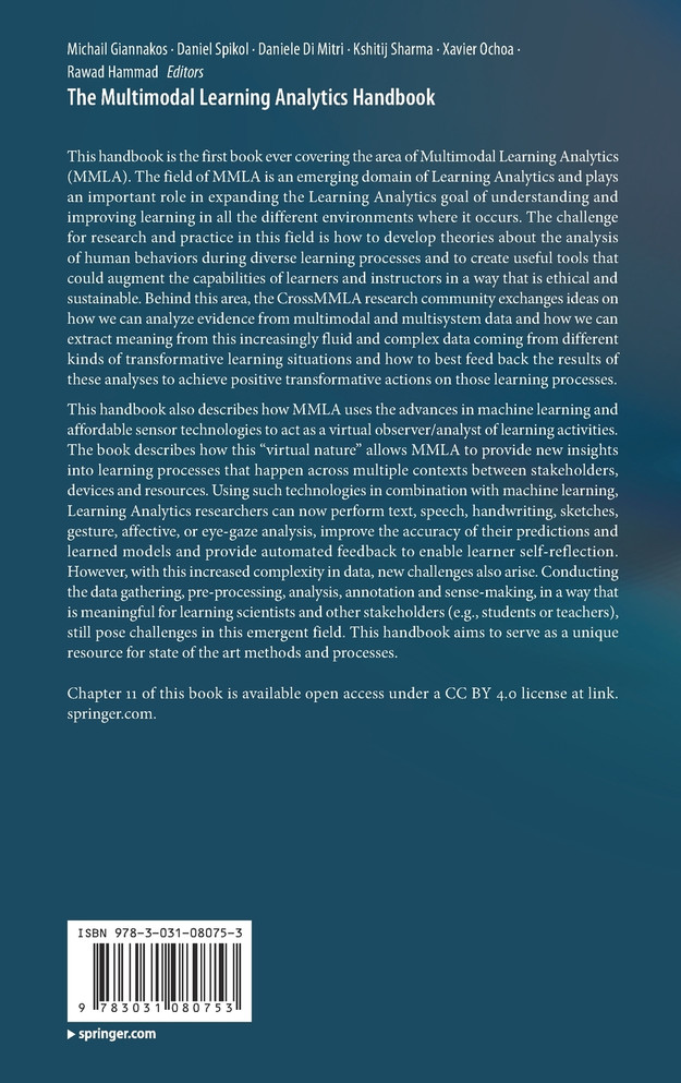 The Multimodal Learning Analytics Handbook