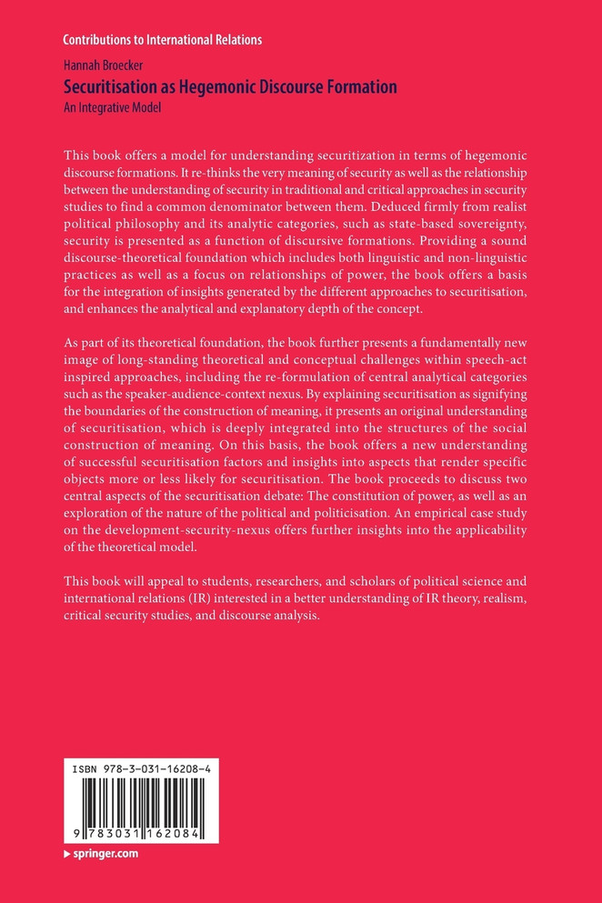Securitisation as Hegemonic Discourse Formation