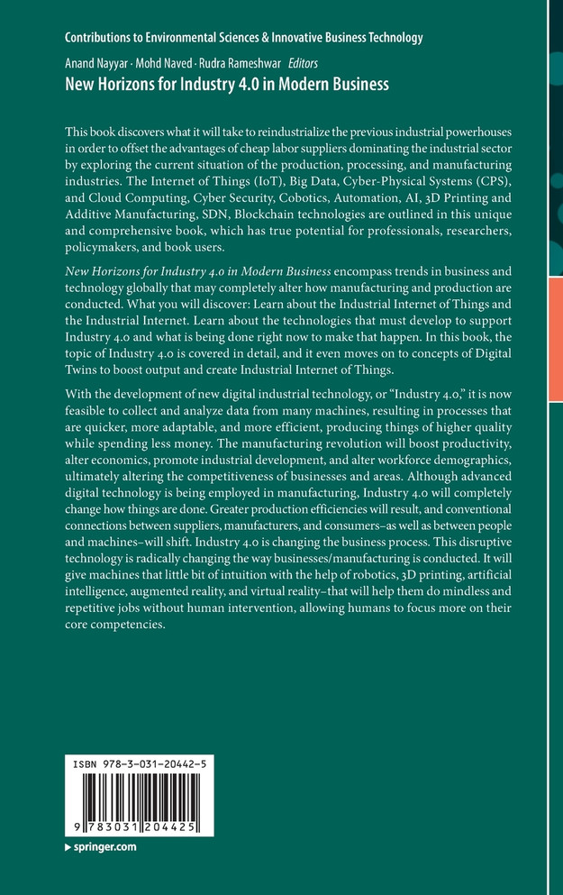 New Horizons for Industry 4.0 in Modern Business