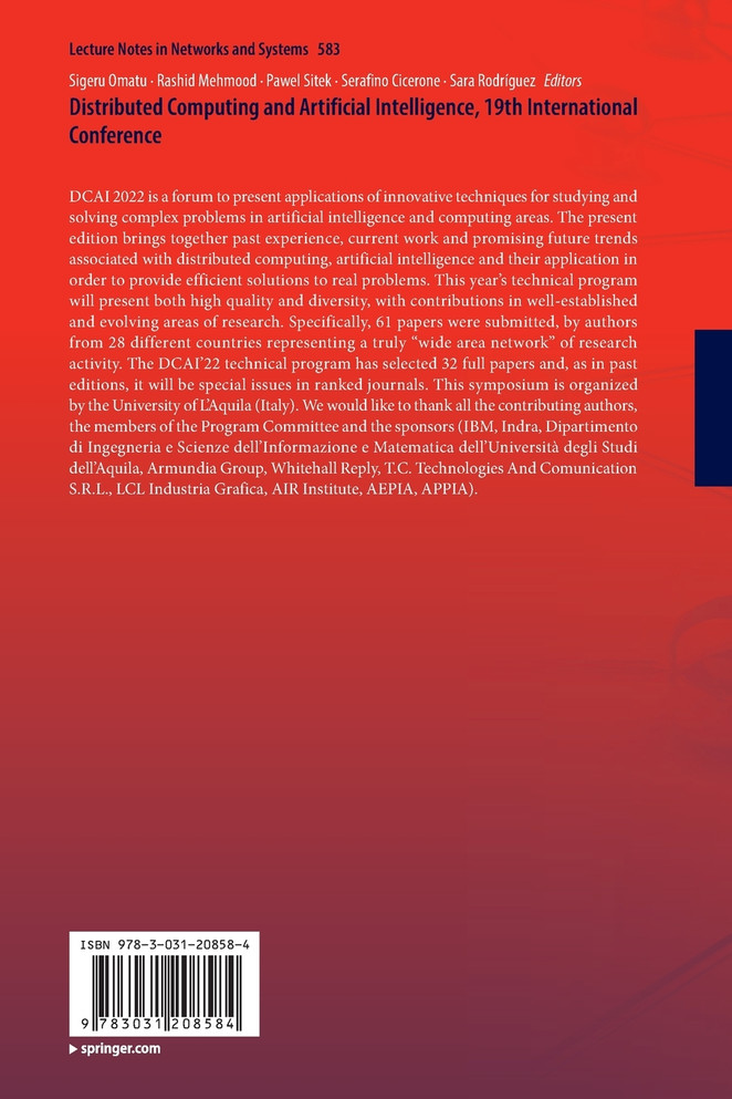 Distributed Computing and Artificial Intelligence, 19th International Conference