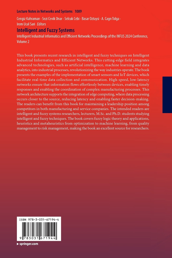 Intelligent and Fuzzy Systems