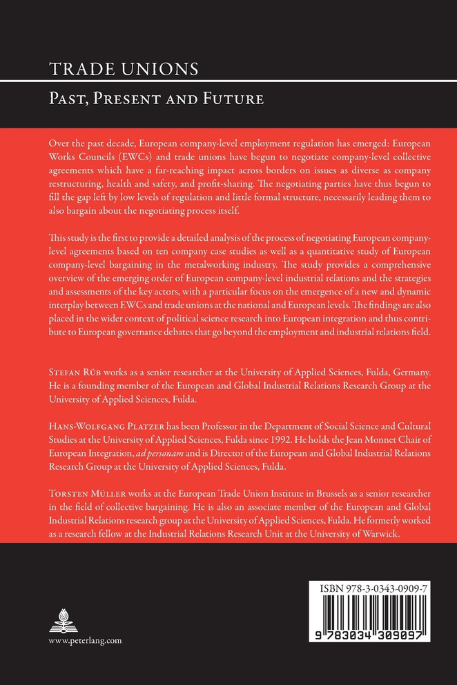 Transnational Company Bargaining and the Europeanization of Industrial Relations; Prospects for a Negotiated Order