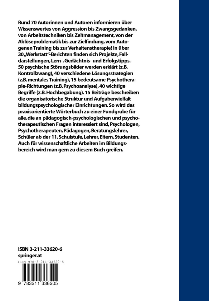 Psychologie und Psychotherapie für Schule und Studium