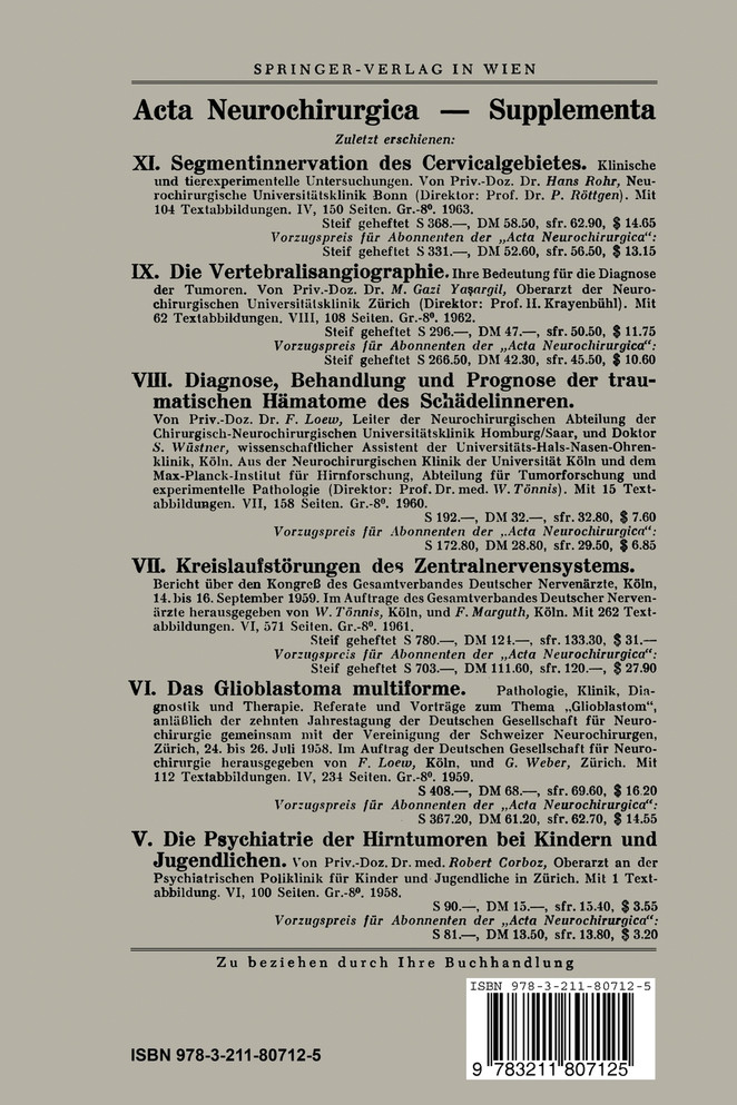 Classification of Brain Tumours / Die Klassifikation der Hirntumoren