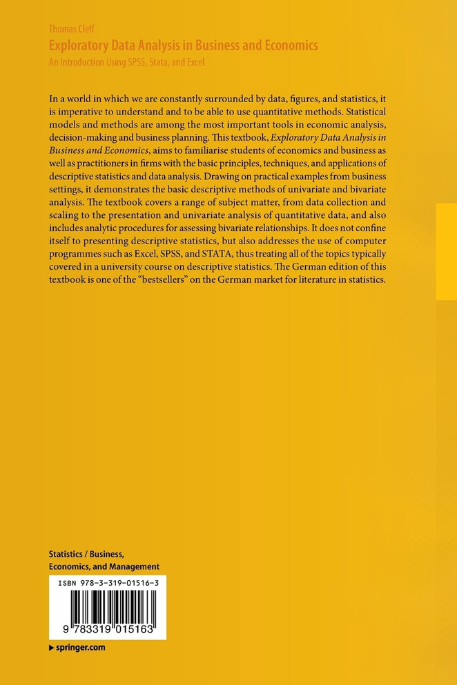 Exploratory Data Analysis in Business and Economics