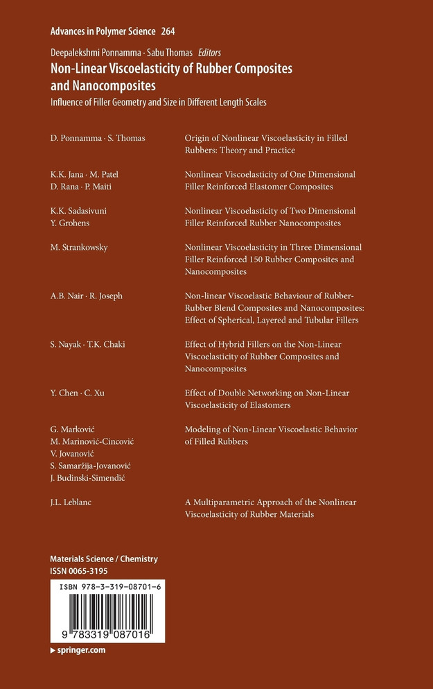 Non-Linear Viscoelasticity of Rubber Composites and Nanocomposites