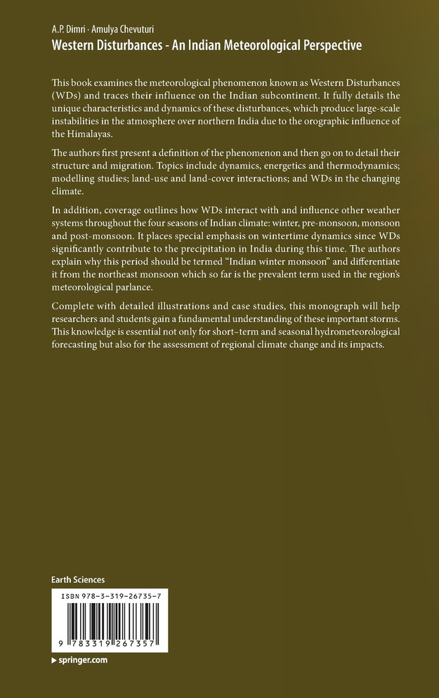 Western Disturbances - An Indian Meteorological Perspective