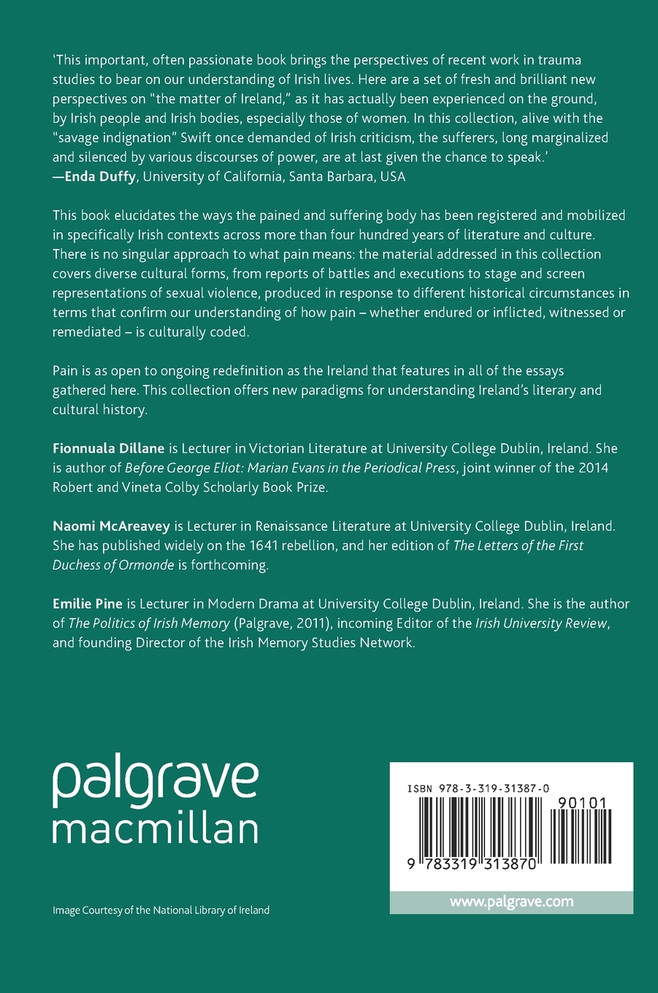 The Body in Pain in Irish Literature and Culture