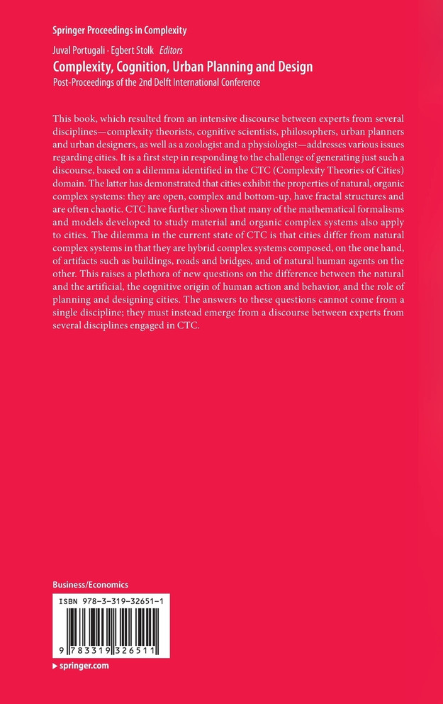 Complexity, Cognition, Urban Planning and Design