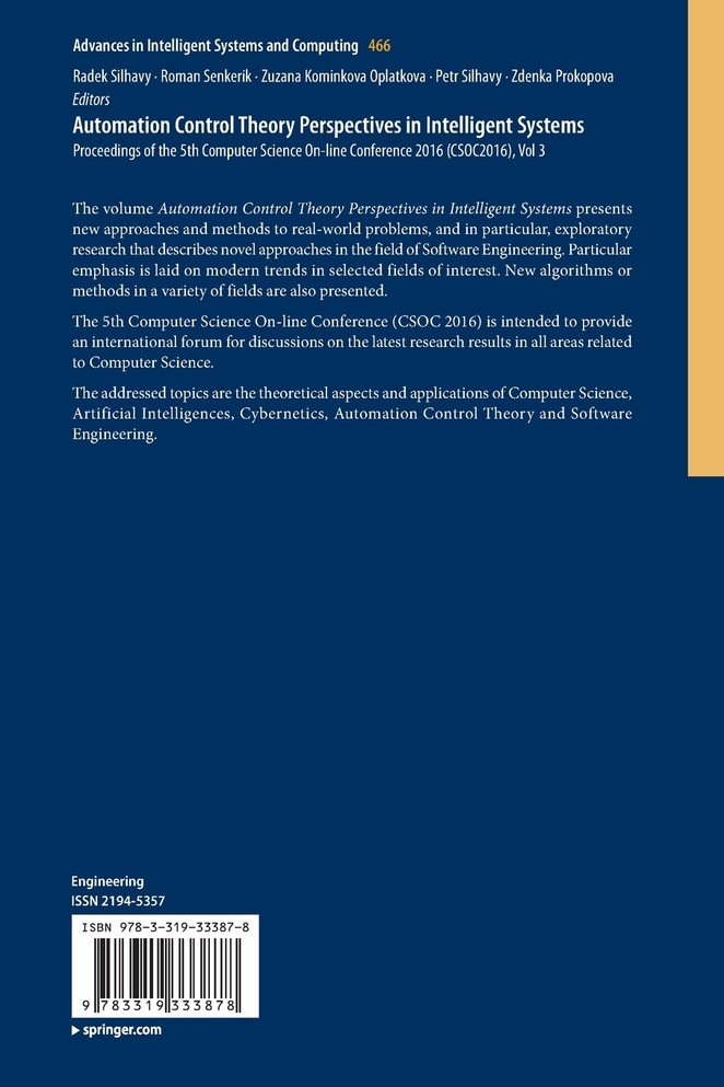 Automation Control Theory Perspectives in Intelligent Systems