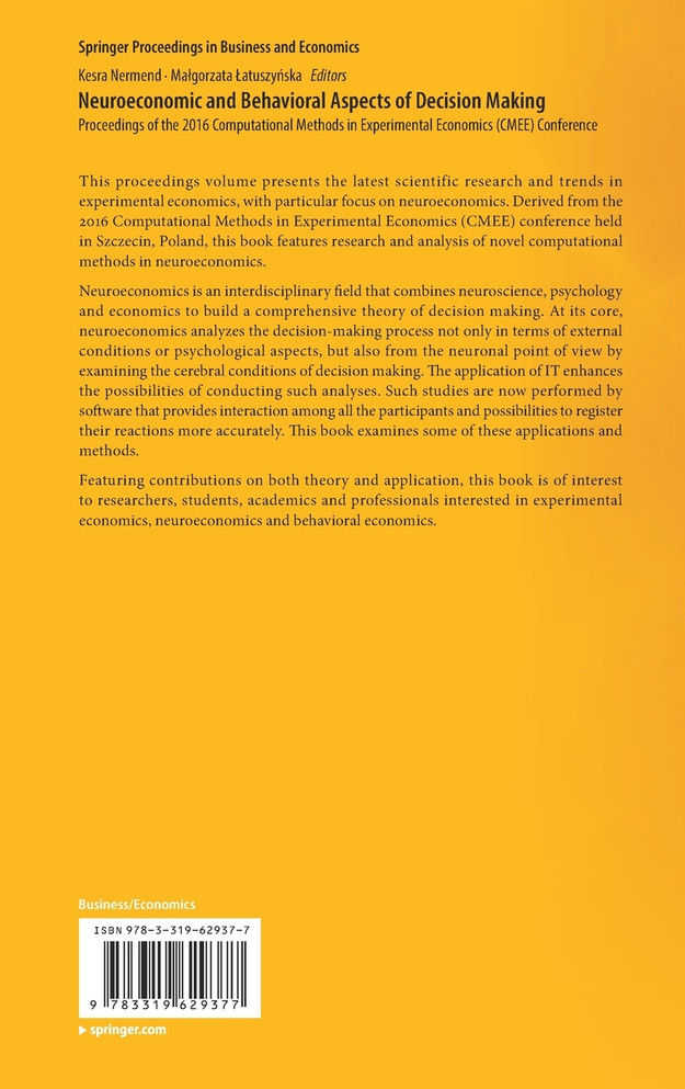 Neuroeconomic and Behavioral Aspects of Decision Making