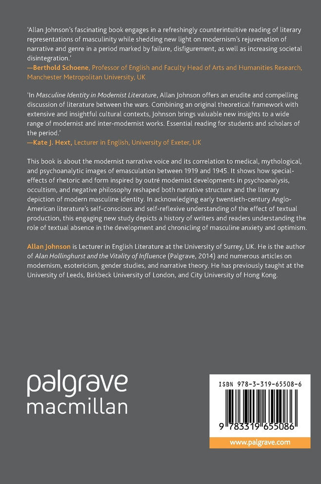 Masculine Identity in Modernist Literature