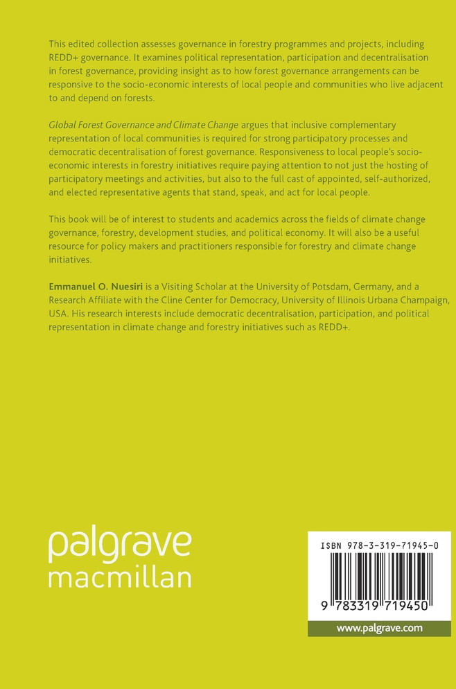 Global Forest Governance and Climate Change